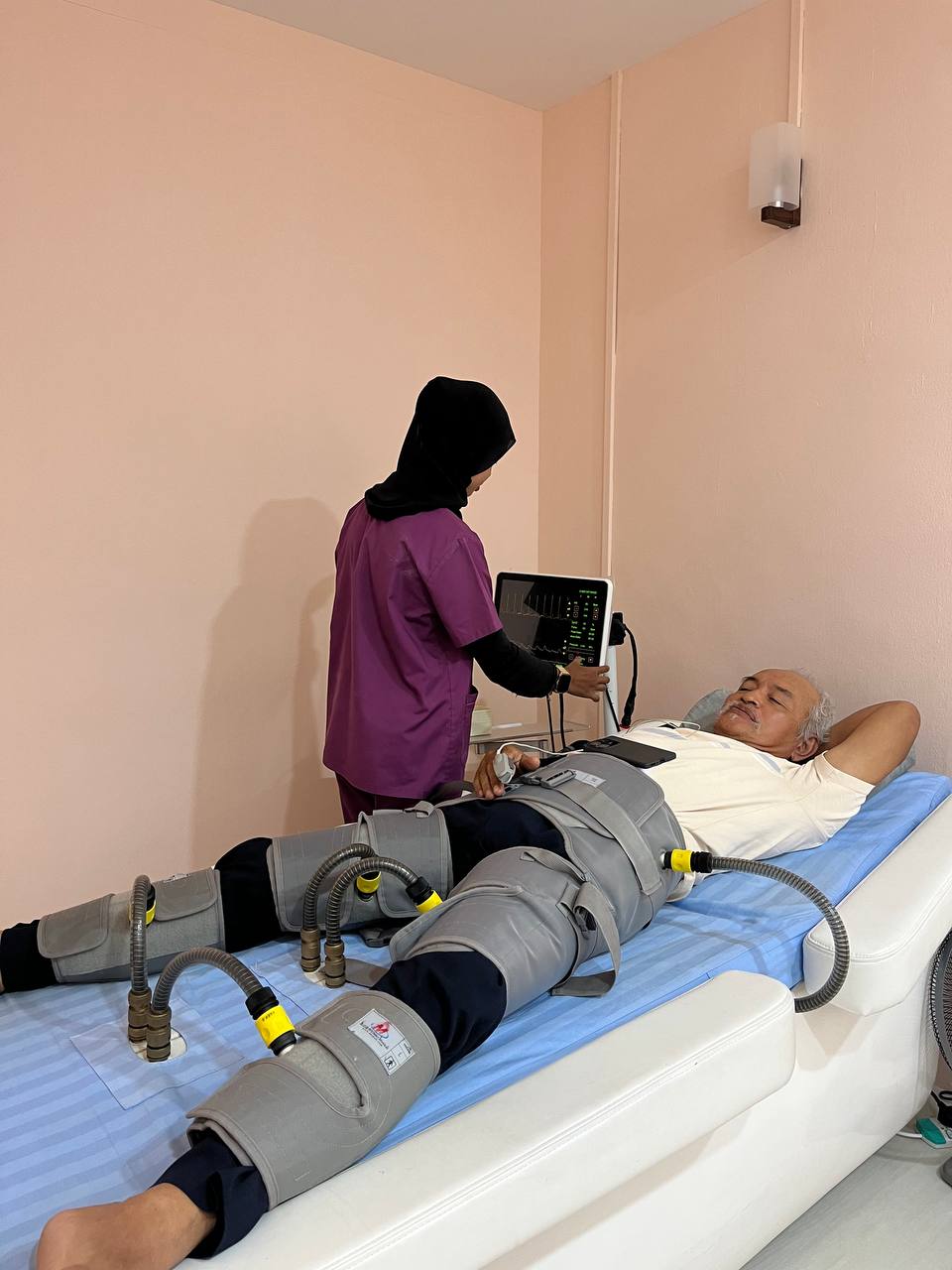 Wellness treatment room or therapy session